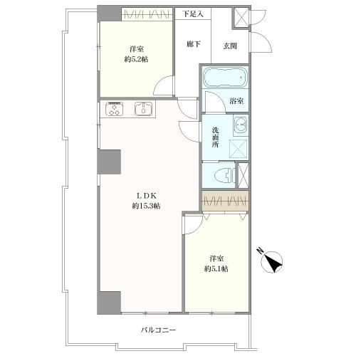 ドミール鶴見の間取図