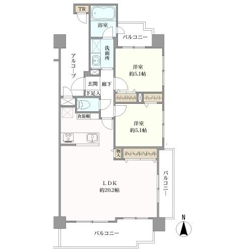 グランイーグル藤崎の間取図