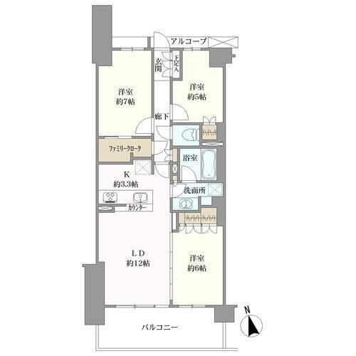 サンクタス宮崎台の間取図