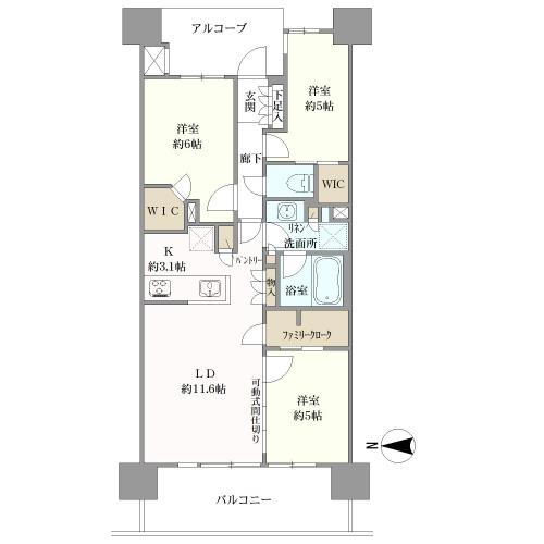 イーストゲートスクエアの間取図
