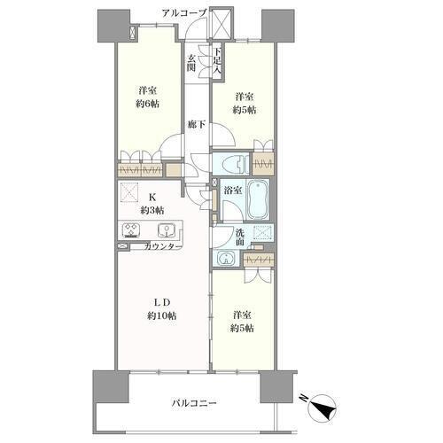 クレストシティレジデンスの間取図