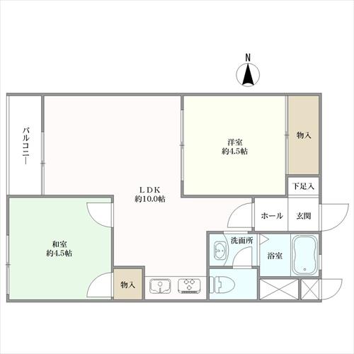 夙川第三コーポラス　の間取図