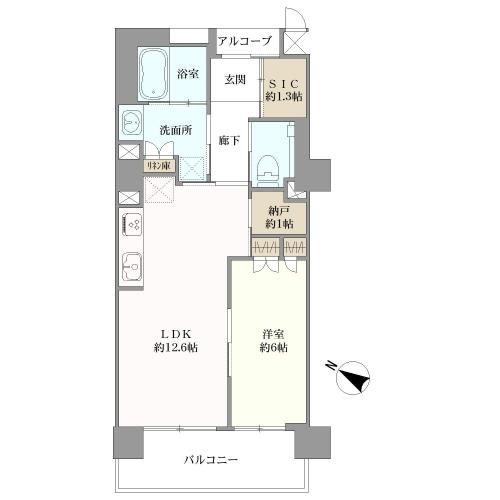マスターズマンション苦楽園中楽坊の間取図