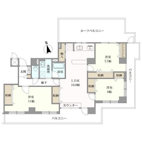 ネオハイツ甲子園口の間取図