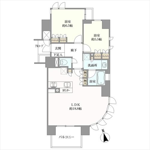 プレサンスロジェ甲子園口の間取図