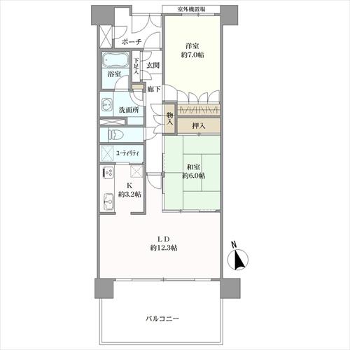 アルス甲陽園の間取図