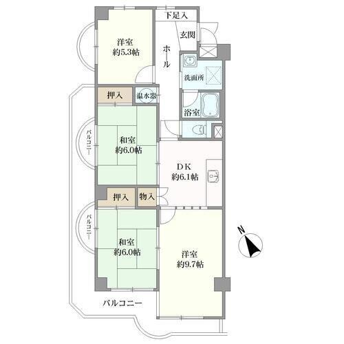 ジークレフ武庫川の間取図