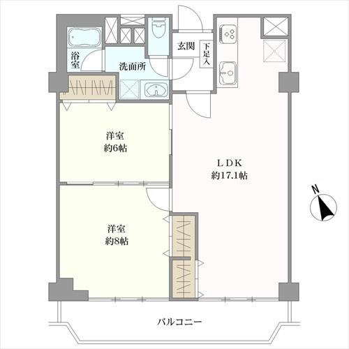 甲子園アーバンライフの間取図