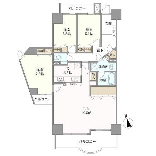 メイツ石川橋の間取図
