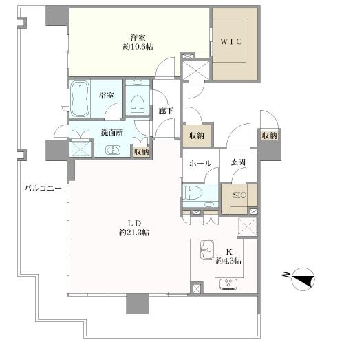 ザ・ファインタワー久屋大通の間取図