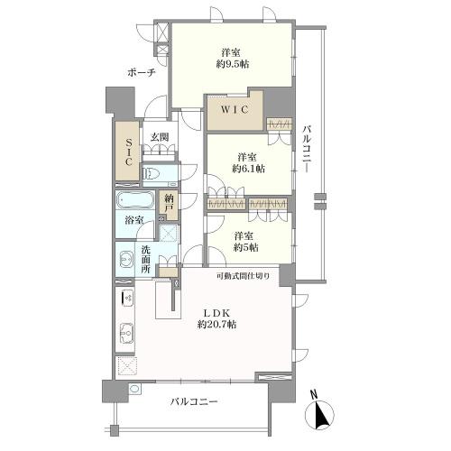 マストスクエア池下の間取図
