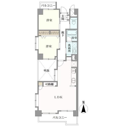 ライオンズマンション白鳥西公園の間取図