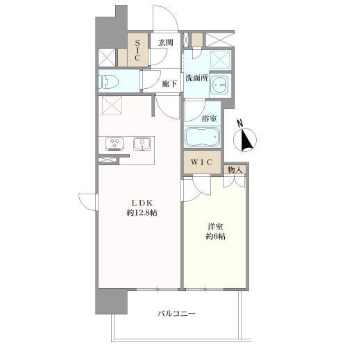 オープンレジデンシア名駅那古野の間取図
