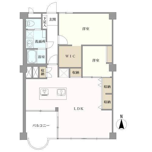 星ケ丘アイリスの間取図