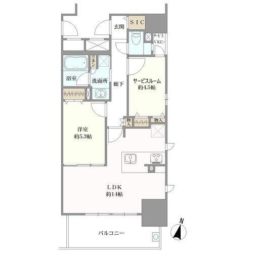 プレサンスロジェ名古屋久屋大通公園の間取図