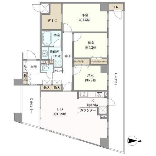バンベール池下南の間取図