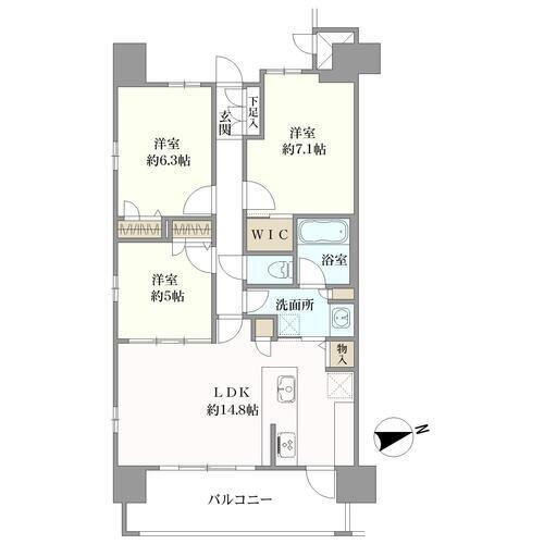 プレサンスロジェ鶴舞　の間取図