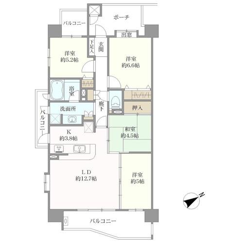 バンベール月島の間取図