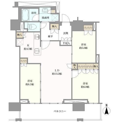 プラウドタワー名古屋丸の内の間取図