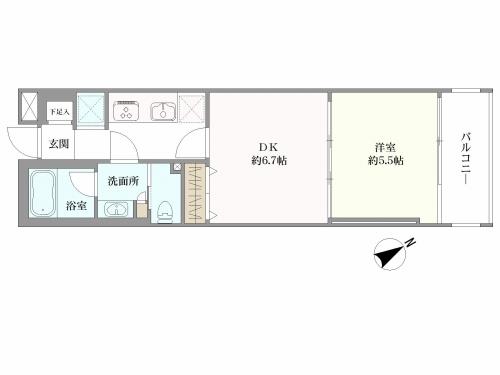 日神デュオステージ荻窪の間取図