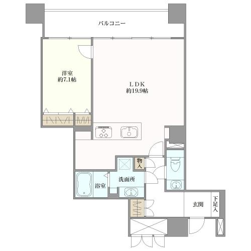 ＯＡＰレジデンスタワー東館の間取図