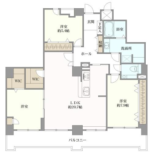 カデンツァ・ザ・タワーの間取図
