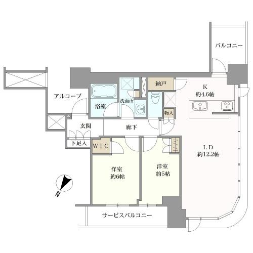 シエリアタワー中之島の間取図