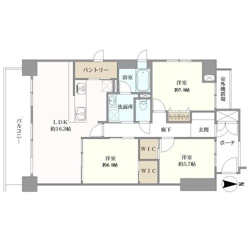 グランドメゾン中津の間取図