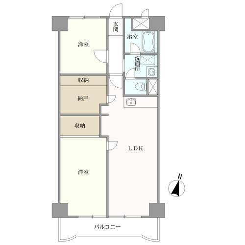 パークプラザ森小路の間取図