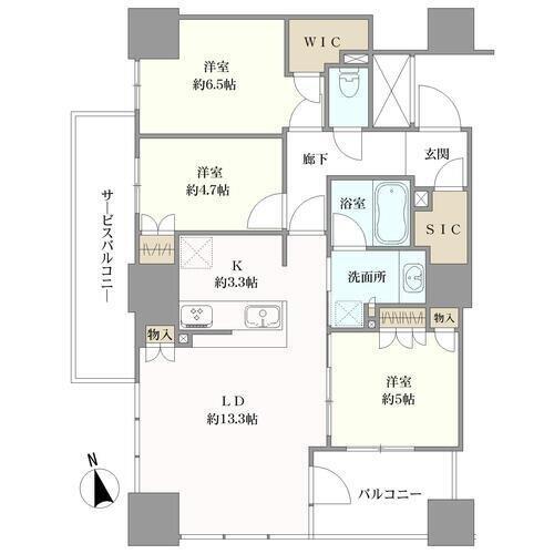 シエリアタワーなんばの間取図