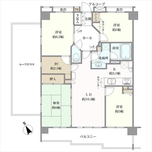 ヒューマンスクエア戸田富士見公園の間取図