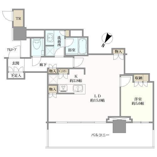 ＴＨＥ　ＣＯＵＲＴ神宮外苑の間取図