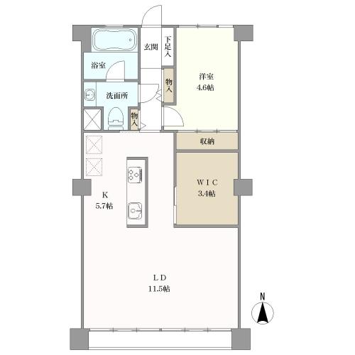 山王パレスの間取図
