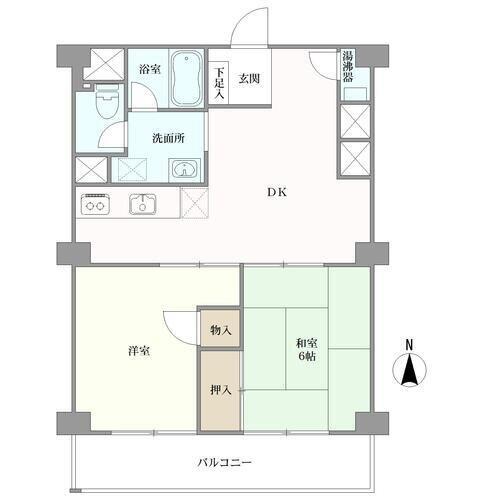 ディックピア多摩川の間取図
