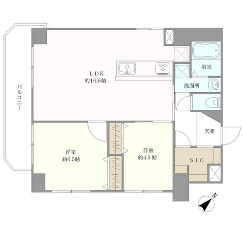 ライオンズマンション馬込の間取図