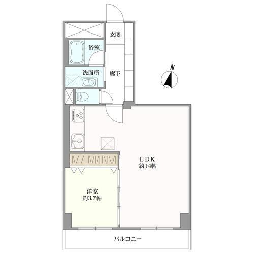 大森ハイツの間取図