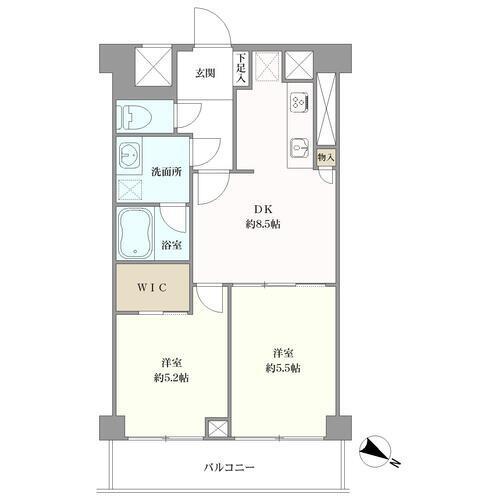 フジタ野沢マンションの間取図