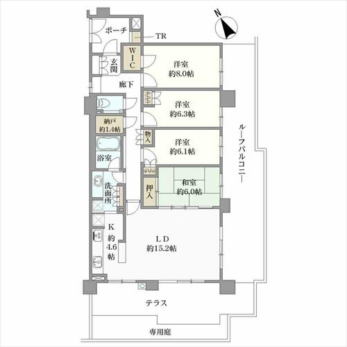 ララヒルズの間取図
