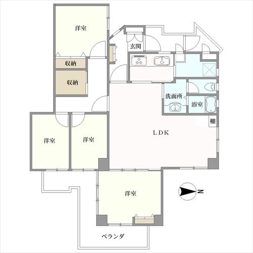 宮崎台オークスの間取図