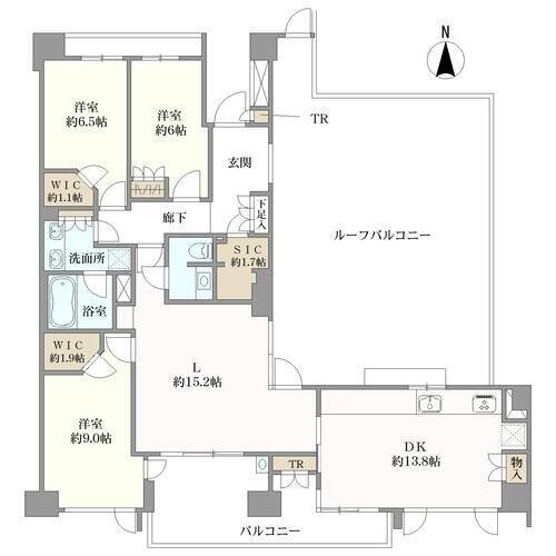 ゼスタ鶴舞の間取図