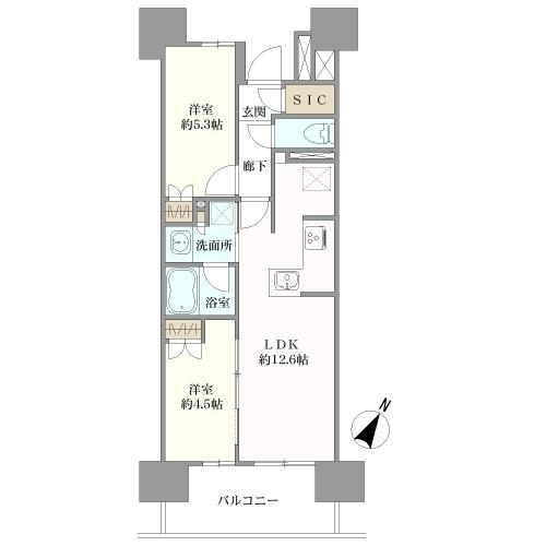 レーベン南大高ＴＨＥＯＮＥの間取図