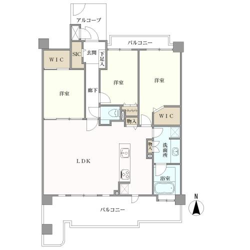 ユーフォリア八事桜ケ丘の間取図