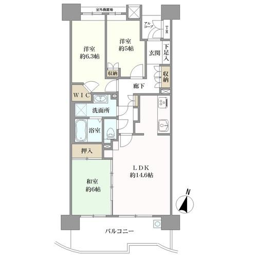 リーデンススクエア　ザ・シーズの間取図
