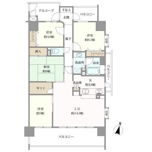バンベール鶴見通の間取図