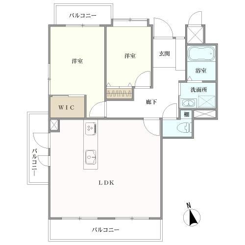 ライオンズマンション左京山第参の間取図