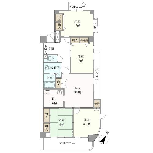 ノーブル桃山の間取図