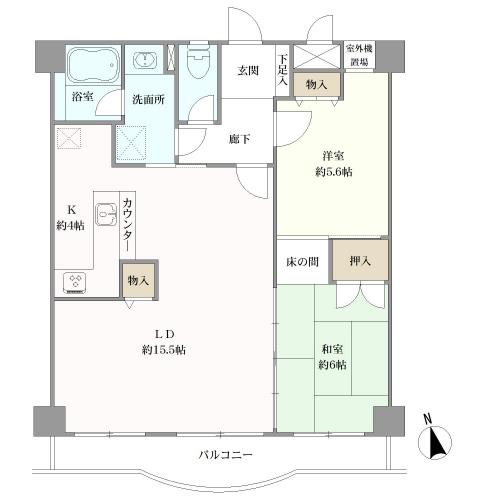 アートハウス有松の間取図