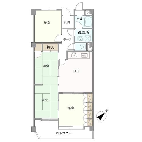 パレス第２大高の間取図