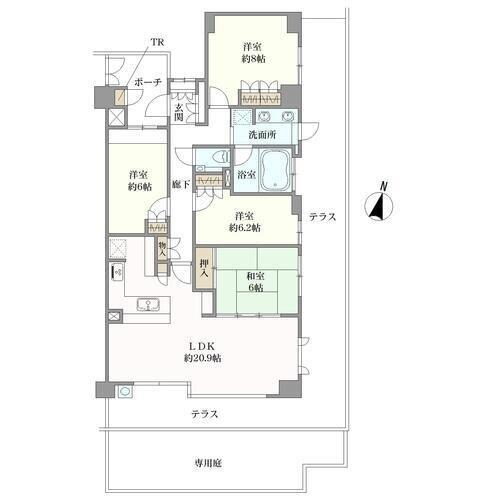 Ｂｒｉｌｌｉａ瑞穂岳見町の間取図