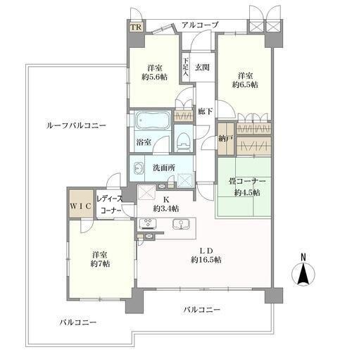 ローレルコート鳥栖の間取図